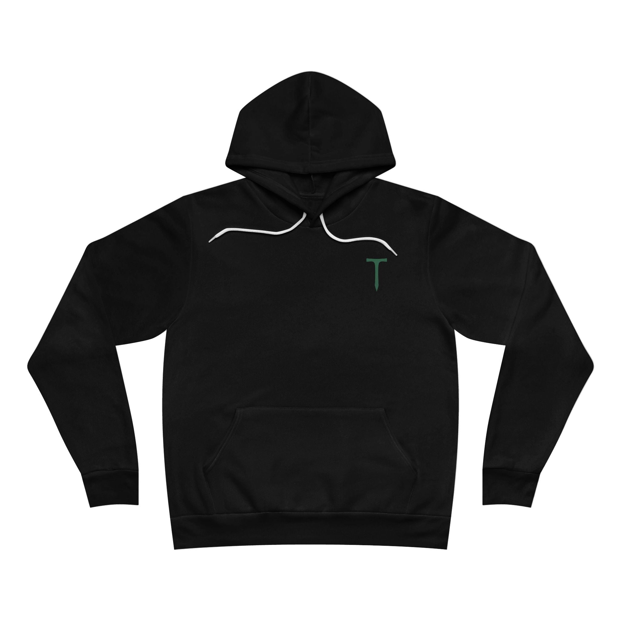Minimalist 'T' Embroidered Hoodie — Classic Pullover Sweatshirt