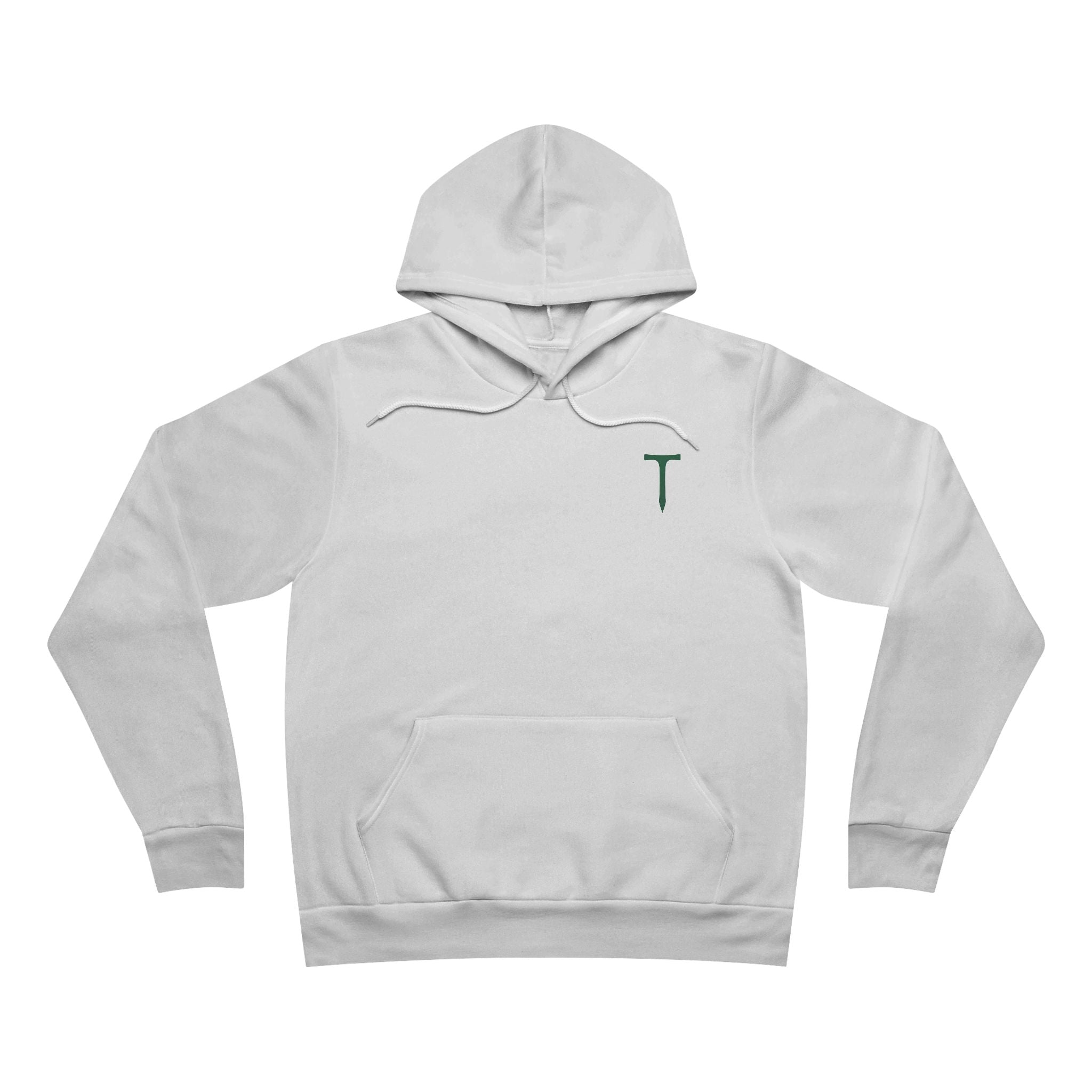 Minimalist 'T' Embroidered Hoodie — Classic Pullover Sweatshirt